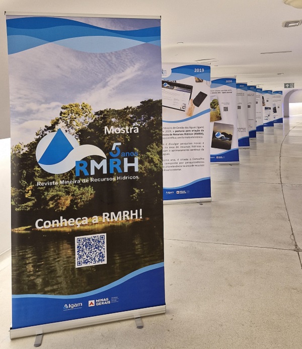 A exposição celebra o aniversário de cinco anos da revista, que tem sido um importante instrumento de divulgação científica e técnica, em especial, sobre a gestão das águas  em Minas Gerais