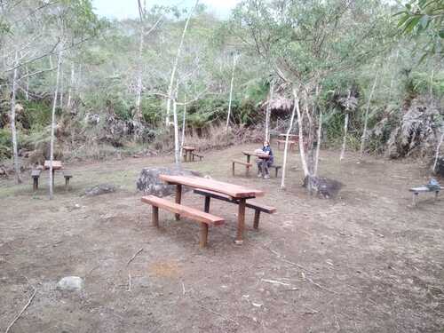 Pranchas e tábuas de madeira da espécie “vinhático” se transformaram em bancos e mesas para receber visitantes do Parque Estadual Serra do Brigadeiro